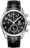 Tag Heuer Carrera Automatic Chronograph Black Alligator Leather Mens Watch CAS2110.FC6266