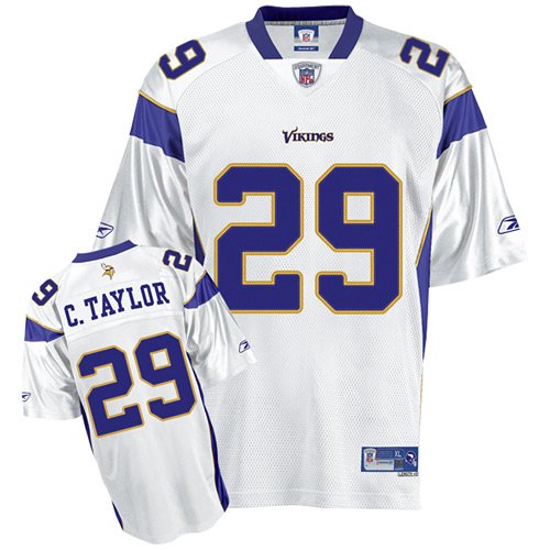 Reebok Minnesota Vikings Chester Taylor Premier White Jersey Large