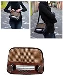 Sac (bandoulière) mixte - Radio rétro - marron - Happy Shop design