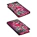 LG OPTIMUS L90 Case, Magnetic Closure Leather Flip Wallet Case with 2 Card Slots, Cash Compartment and Detachable Wrist Strap for LG Optimus L90 Wallet Case (Purple Heart)