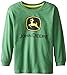 John Deere Little Boys' Long Sleeve Trademark Tee Green Child