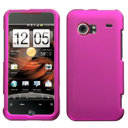 Titanium Hot Pink Rubberized Hard Case Protector Cover for HTC Droid Incredible Verizon Wireless