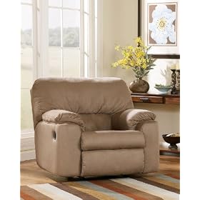 Apollo Mocha Rocker Recliner By Ashley Furniture by Ashley