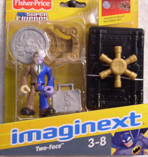Imaginext DC Super Friends Mini Figure TwoFace with Bank Vault