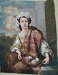 Gorgeous Completed Wool Needlepoint Canvas-Lady3