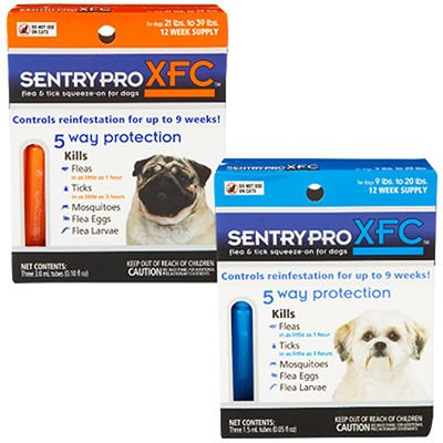 Sergeant's Sentry Pro XFC Blue Flea & Tick Preventative- Dog 9-20 Lbs.