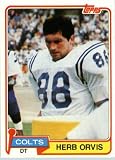 1981 Topps # 508 Herb Orvis Baltimore Colts Football Card - !