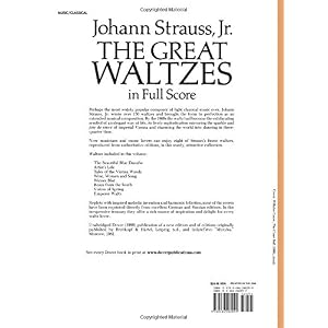 The Great Waltzes in Full Score (Dover Music Scores)