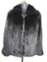 Dyed Black Fox Zip Jacket.
