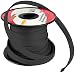 BLACK 1/4 100FT BRAIDED EXPANDABLE FLEX SLEEVE WIRING HARNESS LOOM WIRE COVER