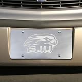 NCAA Saint Joseph's Hawks Silver Mirrored Team Logo License Plate