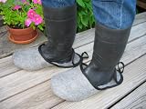 Shoes and Boots Slippers - Bigfoot Pushovers Overshoe Pullovers. Keep your floors clean without removing your shoes. Great for quick in and outs when bringing in groceries or firewood or when coming in from the yard. Perfect for guests, kids and contractors too. LARGE Fits Mens Size 10-12 or Woman's 10 Up- Other sizes available upon request.
