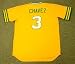 ERIC CHAVEZ Oakland Athletics 1970's Majestic Cooperstown Throwback Baseball Jersey, MEDIUM