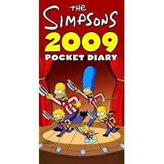 Official "The Simpsons" Slim Diary 2009
