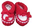 Handmade Baby Booties - True Red (100% Hand-crocheted) Handmade Baby Booties - True Red (100% Hand-crocheted)