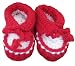 Handmade Baby Booties - True Red (100% Hand-crocheted) [Apparel]