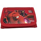 Disney Big Hero 6 Bay Max and Hero Brand New 2014 Tri Fold Wallet - Red