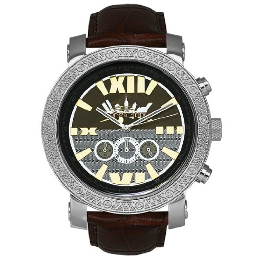 Diamond Watches: NYCHI Mens Diamond Watch