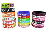 18pcs 1d Bracelet Lot POP Band Silicon Wristband