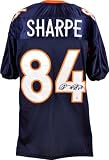 Shannon Sharpe Autographed Jersey | Details: Denver Broncos, Blue, Custom