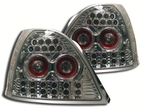 FK Automotive FKRLXLRO001 LED R&uuml;ckleuchten fit for Rover 200 (Typ 200) Baujahr 96-99, chro Preisvergleich