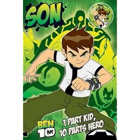Ben 10 Son Birthday Card & Badge