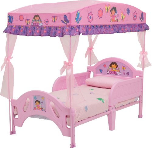 Childrens Toyshop  Toys : Dora the Explorer Toddler Bed with Canopy