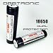 Two 18650 Protected 2900mAh Li-ion Rechargeable Batteries (Button Top) with PCB - NEW Dual Protection Version (Panasonic 2900mAh cell inside)