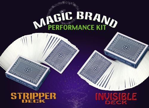 Magic Brand Performance Kit - Stripper &amp; Invisible Decks--Blue Back