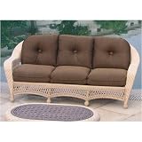 North Cape Cambridge Resin Wicker 3 Seater Sofa - Sandstone