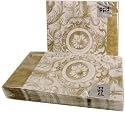 Combo Pack Baroque Colorful Luncheon Napkins+ Buffet Napkins or Disposable Guest Towels, pack of 15, 5 by 8 inches
