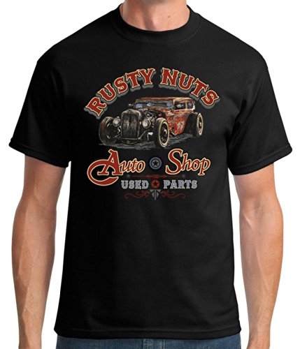 TshirtsXL Men's Rusty Nuts Auto Graphic Tee (Also in Big & Tall Sizes)