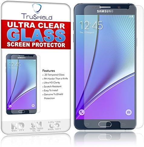 [2-PACK] Samsung Galaxy Note 5 Screen Protector - Tempered Glass Screen Protector - by TruShield
