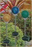 3 Piece Solar Mosaic Garden Light Set - Model NXU-9001