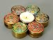 Medium Cloissonne Highly Scented Candles - Set of 7 - Song of India (RExpo)