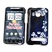 HTC EVO 4G (Sprint) Snap-on Protector Hard Cover "Midnight Flowers" Design