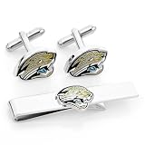 Jacksonville Jaguars Cufflinks And Tie Bar Gift Set-CLI-PD-JAX-CT