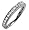 1.0ct Princess Cut Diamond Wedding Band Ring 18k White Gold (5.5)