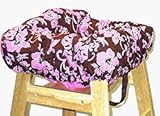 Cuter Than A Duck's Butt Shopping Cart Cover Chocolate Hibiscus | Grocery Cart Cover