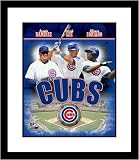 Aramiz Ramirez, Derek Lee and Alfonso Soriano Chicago Cubs MLB Framed 8x10 Photograph 2007 Big 3