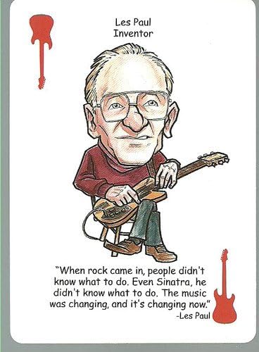 (3) Les Paul - ODDBALL Playing cards