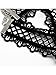 Simplee Womens Daisy Punk Gothic Long Black Lace Chain Necklace Stretch Tattoo Choker Elastic Tassel Necklaces
