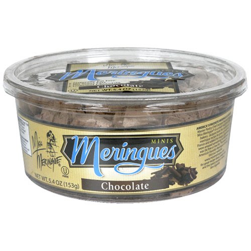Miss Meringue Very Chocolate Meringue Minis, 5.4-Ounce Container (Pack of 6) by Miss Meringue