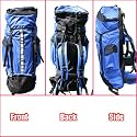 75L Camping Rucksack / Backpack / Hiking (Blue & Black)