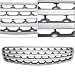02 03 04 NISSAN ALTIMA S/SE/SL GRILLE SILVER