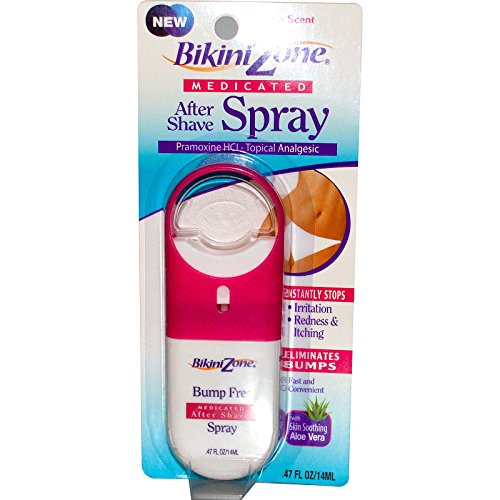 BikiniZone, After Shave Spray, Bump Free, Medicated, 0.47 fl oz (14 ml)
