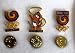 Official Memorial Pin Set of 1988 Seoul Korea Olympic Games: Boxed Set of 3 Pins