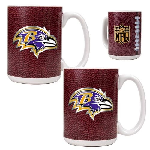 Baltimore Ravens 2 Piece Gameball Coffee Mug Set