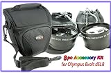 8pc Accessory Kit for Olympus Evolt 410, 420, 500, 510, 520 +BONUS