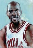 Michael Jordan Chicago Bulls NBA champions poster - 11" x 17"